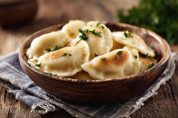 Pierogi with herbs