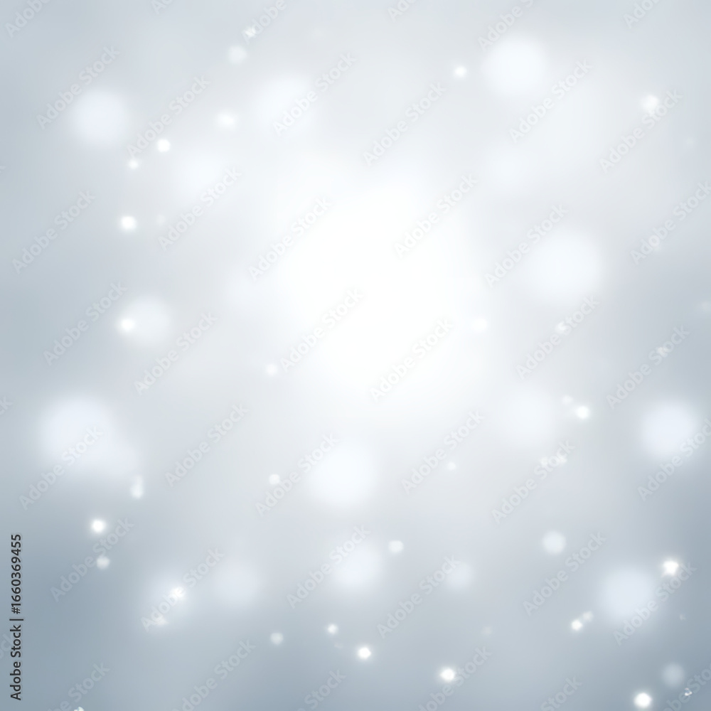 Poster softly glowing ethereal light with scattered bokeh effects creating a magical and serene winter wond