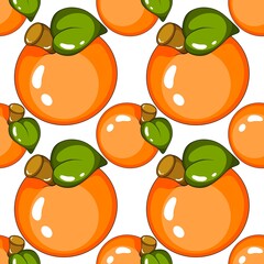 seamless pattern with oranges