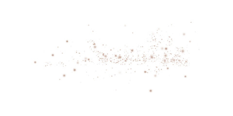 Chocolate Brown Magical Glowing Particles, Burst with Confetti and Firework Spark Elements for Celebration Design