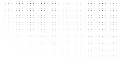 Abstract monochrome halftone pattern. Futuristic panel. Grunge dotted backdrop with circles, dots, point. Design element for web banners, posters, cards, wallpapers, sites. Black and white modern