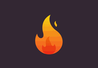 vector illustration of fire flames