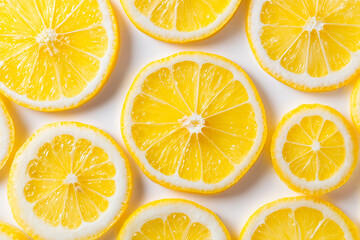 lemos slices on white background