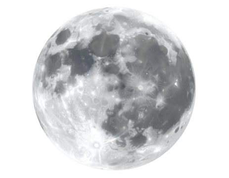 Half moon, transparent background, png