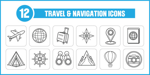 Travel And Navigation Icons