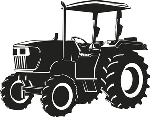 Tractor isolated on a white background