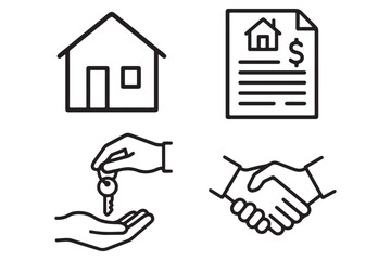 Obraz premium house ownership, real estate, keys, contract, agreement, purchase, home transaction, property deal, buying, selling, negotiation, contract signing