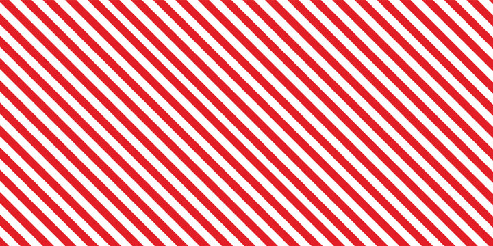 Red stripes on white background. Striped diagonal pattern Vector illustration of Seamless background Christmas or winter theme Background  lines modern
