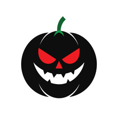 Halloween pumpkin silhouette design for festive decorations