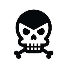 Halloween skull silhouette for spooky celebrations