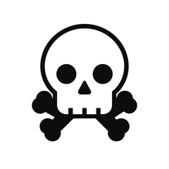 Halloween skull silhouette for spooky celebrations