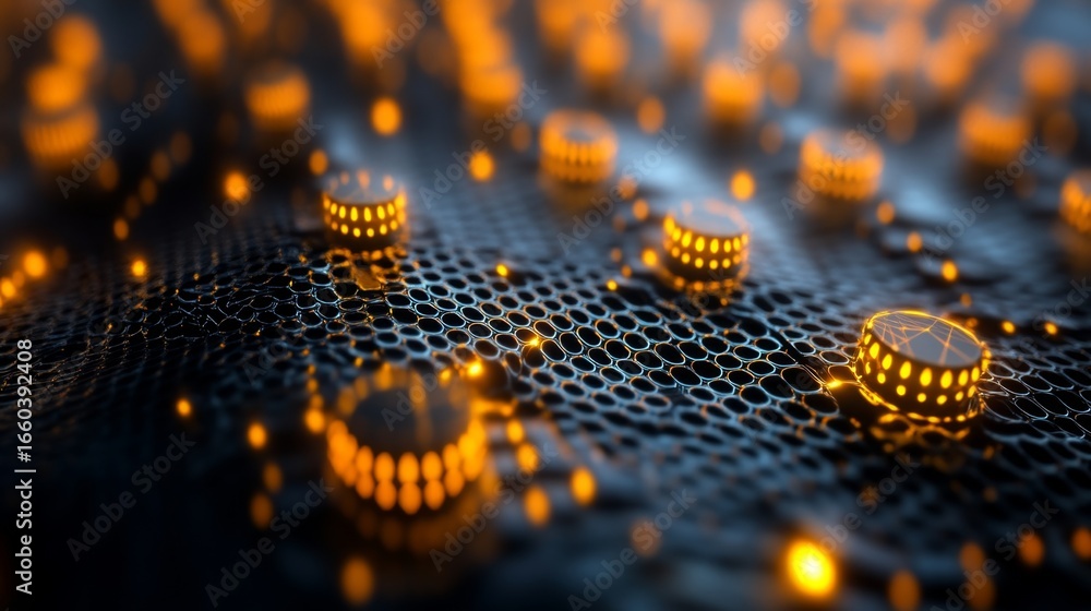 Aufkleber analyzing semiconductor nanoparticles laboratory setting closeup image high-tech environment macro v