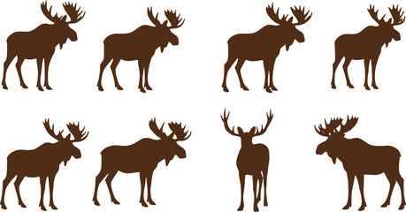 Fototapeta premium Moose icon 