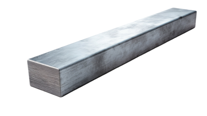 Steel bar isolated on white background