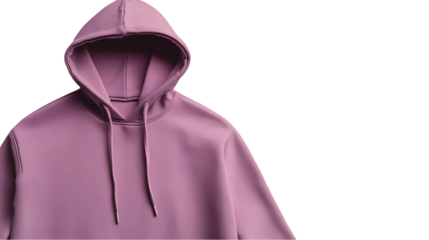 Purple Hoodie Isolated on transparent background