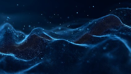 Blue Particle Flow on Digital Wave