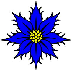 sea flower vector illustrations