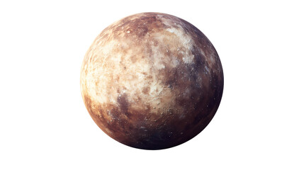 Full Moon in Night Sky Isolated transparent on white background