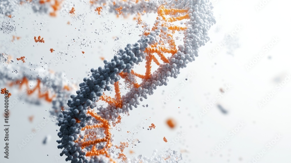 Aufkleber exploring molecular structures laboratory high-resolution biological image scientific environment ma
