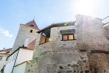 Well preserved ancient buildings in Prague Castle in Prague in the Czech Republic