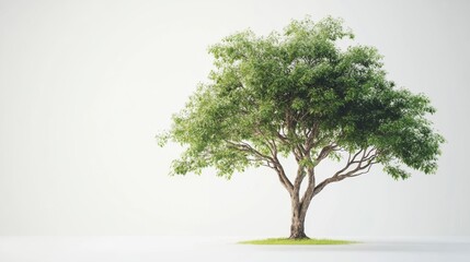 Obraz premium Admiring a majestic tree with lush green leaves in a serene environment nature photography captured from a scenic viewpoint