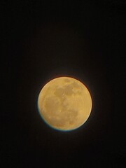 Obraz premium full moon over blue sky