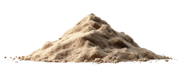 Pile of light beige sand