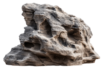Massive, eroded rock formation