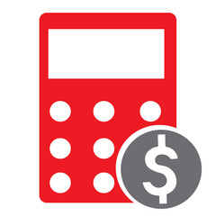 calculator with dollar sign