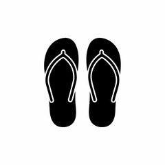 creative details slippers for beach summer icon vector illustration 