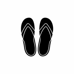 creative details slippers for beach summer icon vector illustration 