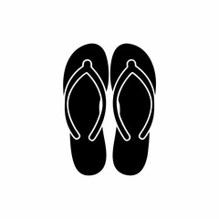 creative details slippers for beach summer icon vector illustration 