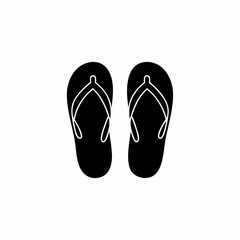 creative details slippers for beach summer icon vector illustration 
