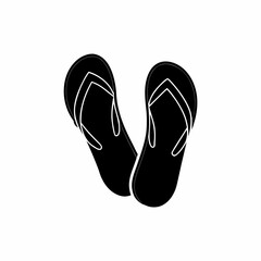 creative details slippers for beach summer icon vector illustration 