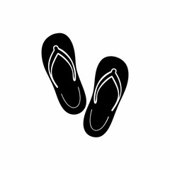 creative details slippers for beach summer icon vector illustration 