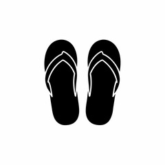creative details slippers for beach summer icon vector illustration 