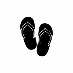 creative details slippers for beach summer icon vector illustration 