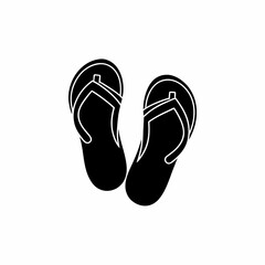 creative details slippers for beach summer icon vector illustration 