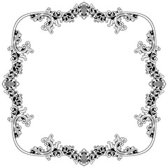 frame with floral ornament