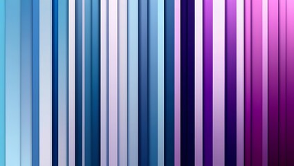 Fototapeta premium A gradient composition featuring vertical stripes in blue transitioning to purple, soft lighting enhances the smooth color blend, digital art style