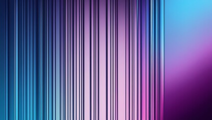 A gradient composition featuring vertical stripes in blue transitioning to purple, soft lighting enhances the smooth color blend, digital art style