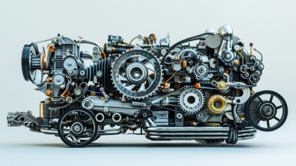 Fototapeta premium Complex mechanical machine design