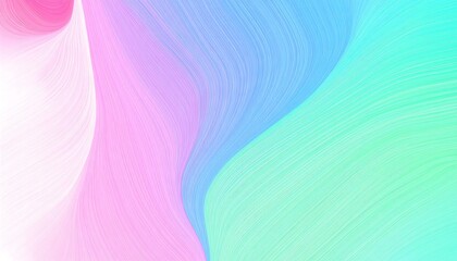 Fototapeta premium A soft, flowing design showcasing a blend of pastel pink, light blue, and mint green hues.