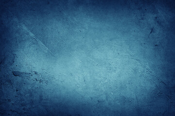 Blue textured concrete wall background