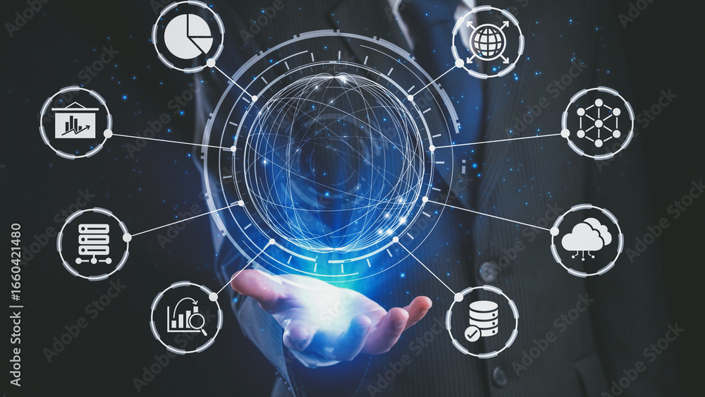 Poster data analytics and big data strategy for real-time analytics, predictive data modeling, business int