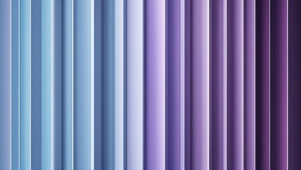 A gradient composition featuring vertical stripes in blue transitioning to purple, soft lighting enhances the smooth color blend, digital art style