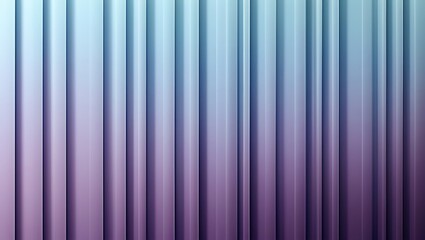 Obraz premium A gradient composition featuring vertical stripes in blue transitioning to purple, soft lighting enhances the smooth color blend, digital art style