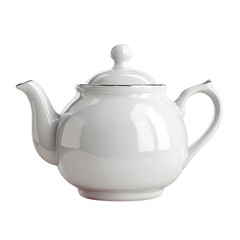 Fototapeta premium Ceramic teapot isolated on transparent background 