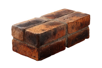 Rustic brick, terracotta hue, with mortar joints, rectangular shape