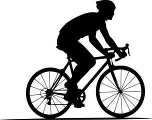 Obraz premium Cycling silhouette vector 